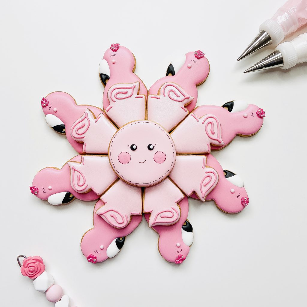 Flamingo/zon cookie platter